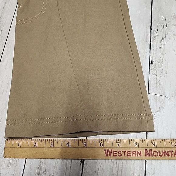 Athleta Active Hiking Pants Zip/Drawstring Tie Mesh Lined Pockets Flare Size 4P - Picture 9 of 14